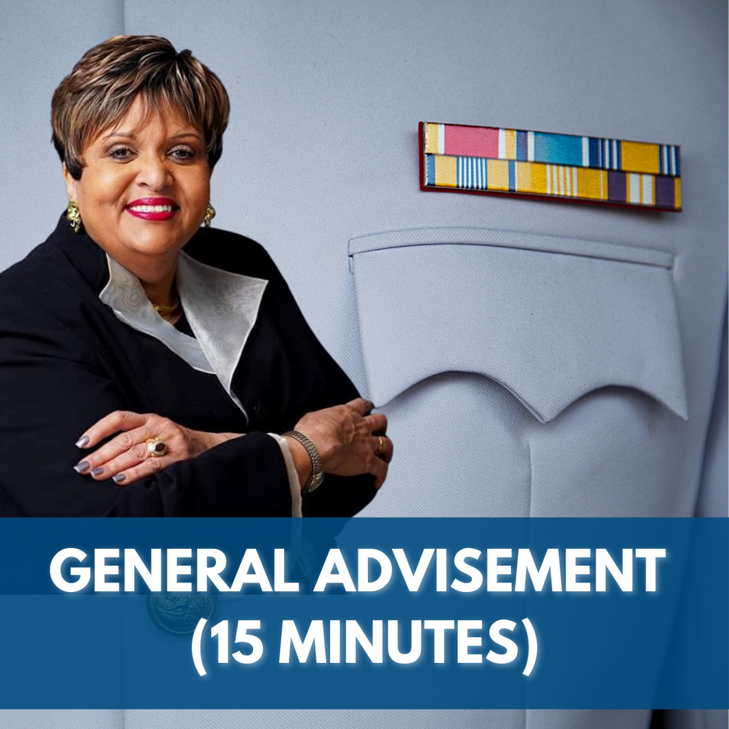 General Advisement (15 Minutes)